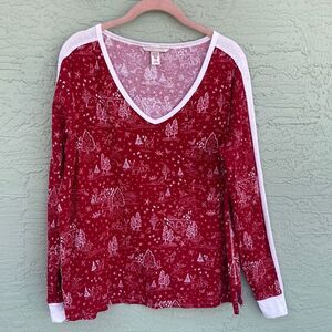 Victoria’s Secret Sz L THERMAL Pajamas Long Sleeve Top